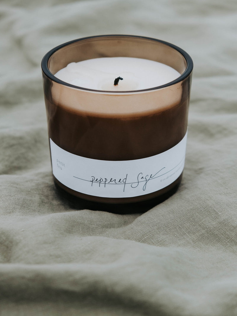 Petit Feu 11oz Candle Green Consignment Product - The Post Office by Shannon Passero. Fashion Boutique in Thorold, Ontario