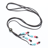 Long Beaded Tassel Necklace