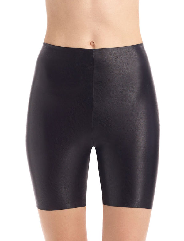 Faux Leather Biker Shorts Bottoms - The Post Office by Shannon Passero. Fashion Boutique in Thorold, Ontario