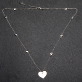 Heart on Heart Chain Necklace