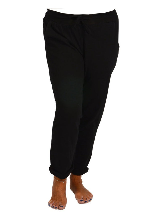 Rolled Cuff Pants BLACK OS